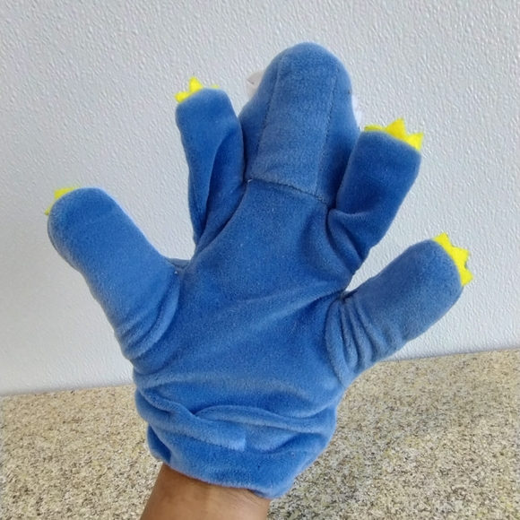 ∆VTG Plush Creations Inc Blue Dinosaur Hand Puppet Full Body Glove - Picture 10 of 16